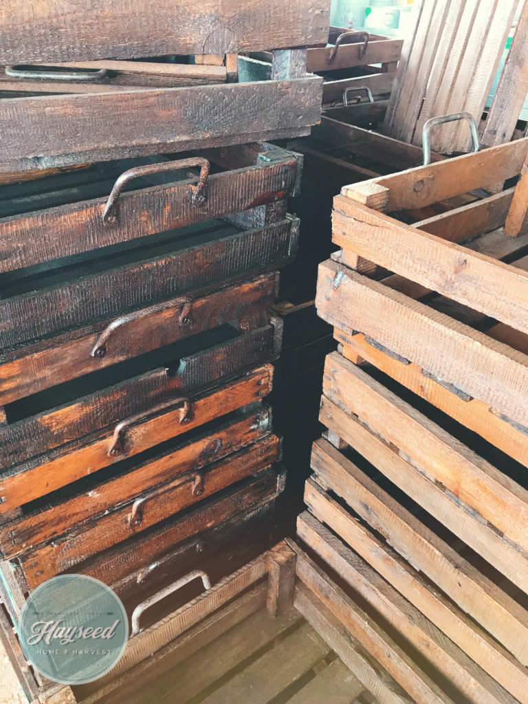 Vintage Wood Crates Round Top Texas Antiques Week